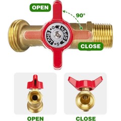 275-330 Gallon IBC Tote Water Tank Adapter 3/4″ Brass Fittings Valve Connector