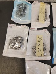 Molar Bands. Dental, Stainless, Various Sizes 300+ Count (Z14)