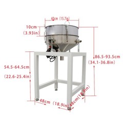 110V 15.7in Stainless Steel Powder Shaker Vibrating Screen Machine 100M Seive