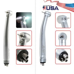 US Yabangbang Dental High/Fast Speed(E-generator LED)Turbine Handpiece 4 Hole M4