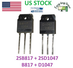 4Pcs 2Pair 2SB817 + 2SD1047 B817 + D1047 100W 12A 160V US Original