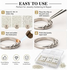 About 500 Pcs 4.5 Grams Silver Solder Jewelry Precut Chips Solder Ultra Tiny …