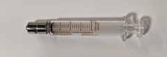 CHEMGLASS 2cc Glass Syringe Lot 8x CG-3070-01 Luer Lock Lab