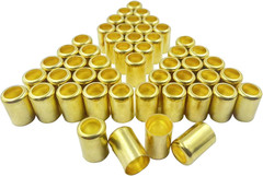 50PCS 7328 Hose Ferrules Brass Fitting, 0.656In ID X 1In Long Repair Ferrules fo