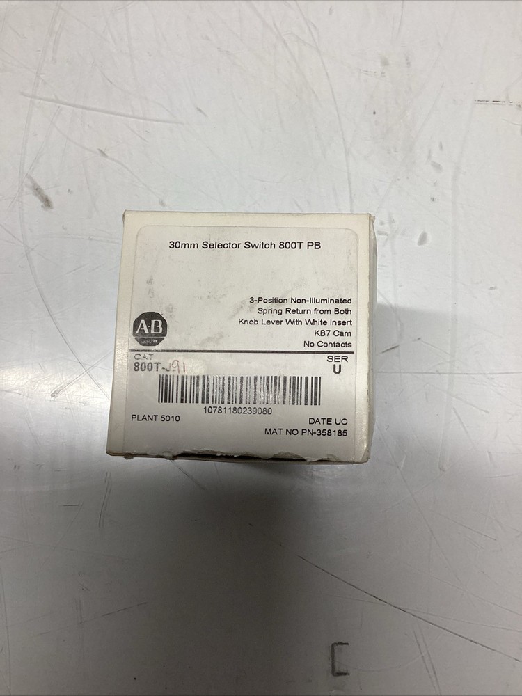 Allen-Bradley 800T-J91 Series-T Switch, R-918