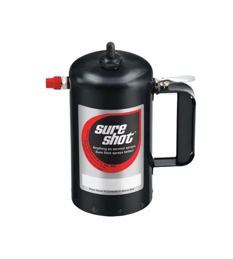 ASCOT A1002 SURE SHOT BLACK ENAMELED STEEL SPRAYER WITH ADJUSTABLE NOZZLE