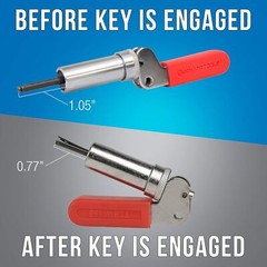 BARREL LOCK PLUNGER KEY Electric Gas Water Utility Tool Highfield Channel