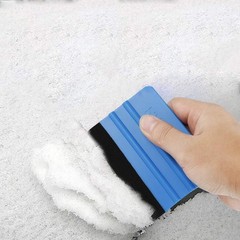 12 Pcs Car Felt Edge Squeegee Kits 4 Inch Squeegee Vinyl Scraper Tool Plastic Ca