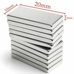 50PCS N52 Neodymium Block Magnet Strong Rare Earth Magnets 20*10*2mm Rectangle