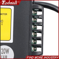 Findmall Worm Gear Motor with Speed Controller 120W 110V 80K 18RPM CW/CCW 14mm