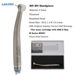 Dental High Speed Handpiece Midwest 4 Hole Titanium Air Turbine Push Button