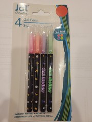 Promarx Gel Roller EFX Pens Pack of 4 ~ Pink Orange Purple Green