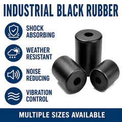 5/8″ Hole Silicone Rubber Step Bushing Firewall Pass-Through 5/16″ ID x 1″ OD