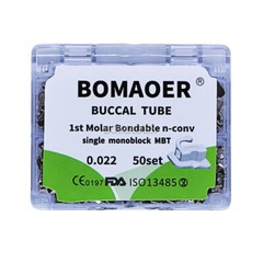 50 sets Dental orthodontic 1st molar Monoblock buccal tube MBT 0.022 BOMAOER