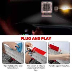 Reflective Tape CONSPICUITY Trailer Safety Warning Sign Auto Truck Red White NEW