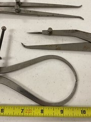 Lot Of 7 Vintage L.S. Starrett The L.S.S.Co Spring Outside Caliper Lot FREE SHIP