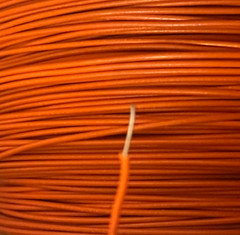 500’ Ft. 22 AWG Gauge Tinned Copper Wire, Orange, PVC, Hookup Cable USA