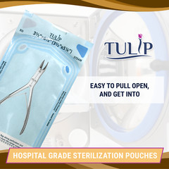 200 3.5″ x 6.5″ Self-Sealing Sterilization Pouches Dental Medical Tulip
