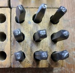 YB Young Brothers 1/8″ Letters Alphabet & Numbers Steel Dies Stamp Punch Set