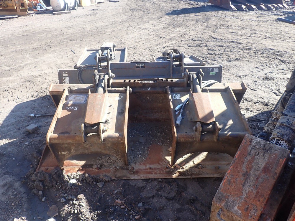 Virnig 72″ Skid Steer Scrap Grapple NICE! HEAVY DUTY HD Bobcat Bucket