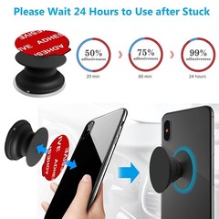 Replacement Adhesive Pads 8 Pack for Pop Socket Expanding Phone Grip NEW