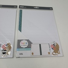 Lot of 2 Happy Planner Filler Paper Classic Size 40 Pages Jungle Cheetah Design