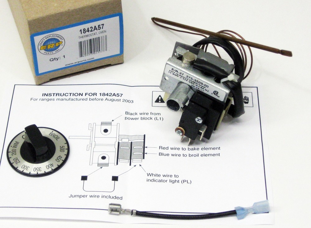 1842A57 Brown Range Electric Oven Thermostat Control for 1842A057 AP3798818 ER27