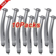 10pcs POPDENT NSK PANA MAX Style Dental High Speed Handpiece Push Button 4 Hole