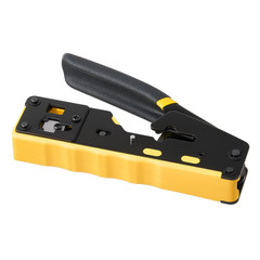 RJ45 RJ11 RJ12 Crimping Tool Kit Ethernet Crimper w/ Tester Plugs