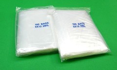 200 Reloc Zippit Bags 9″ x12″ Clear 2 mil Reclosable Squeeze Slide Top Lock Bag