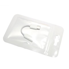 Multi-Sizes White Framed Clear Front Mylar Zip Lock Pouch Bag w/ Euro Slot M2