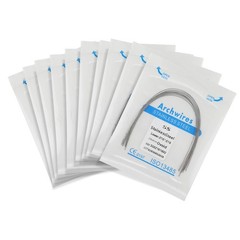 10 Packs/100pcs Dental Orthodontic Stainless Steel Rectangular Arch Wires Ovoid