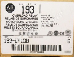 Open Pre-owned Allen Bradley 193-EA1DB /B Motor Protection Overload Relay 1-2.9A