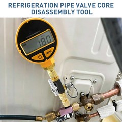 HVAC Valve Core Removal Tool 1/4″ & 5/16″ Vacuum for AC R410a R32 R134a R1234yf