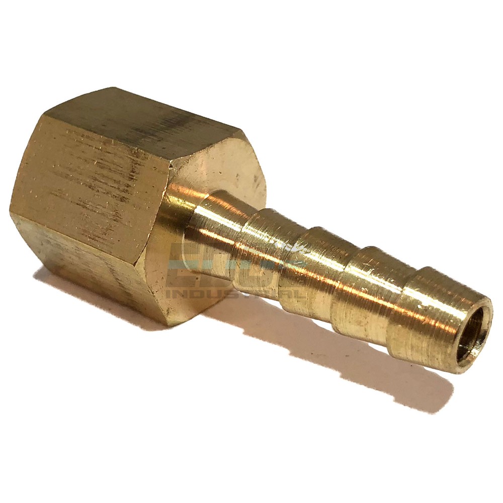 1/4 HOSE BARB X 1/4 FEMALE NPT Brass Pipe Fitting NPT Thread Gas Fuel Water Air