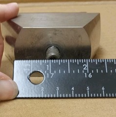 Sonic Welder Horn 3.5″ X 5.25″ X 1.5″ – Titanium, Tapped Mounting Hole