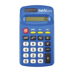 CalcPal EAI-80 Basic Solar Calculator, Dual-Power for School, Home or Office:…
