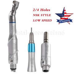Dental Slow Low Speed Handpiece Straight Contra Angle Air Motor 2/4 ns NSK Style