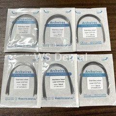100Pc Ortho Dental Arch Wire S.S Natural Stainless Steel Wires Round Rectangular