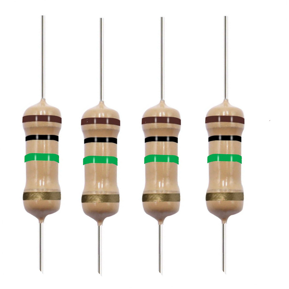 10 Pack~100PACK 1M Ohm Ω 5% Tolerance 1/2W 0.5 Watt Carbon Film Resistor