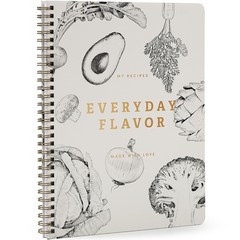 Aesthetic Blank Recipe Book for 100+ Cherished Meals – 8.27 x 10 IN, Beige