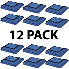 12 PCS Moving Blankets 80″ x 72″ (35lb/dz) Quilted Shipping Furniture Pads