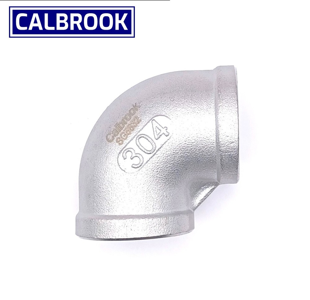 1″ FNPT 90 Degree Pipe Elbow 304 Stainless Steel 150# Class