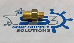 Brass Male Hex Nipple Adapter Threaded Pipe Fitting Connector BSP/NPT (Set of 4)