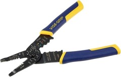 IRWIN Vise-Grip Wire Stripper, 8 Inch, Cuts 10-22 AWG, Plier Style Nose, ProTou
