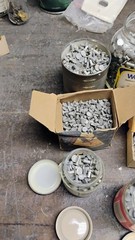 50 POUNDS OF ASSORTED TINNERS RIVETS AND OTHERS. TAKE THEM ALL.