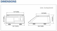 CAS LP-1000N Label Printing Scale Weigh Scale LP1000N LP1000 DELI, MEAT, MARKET