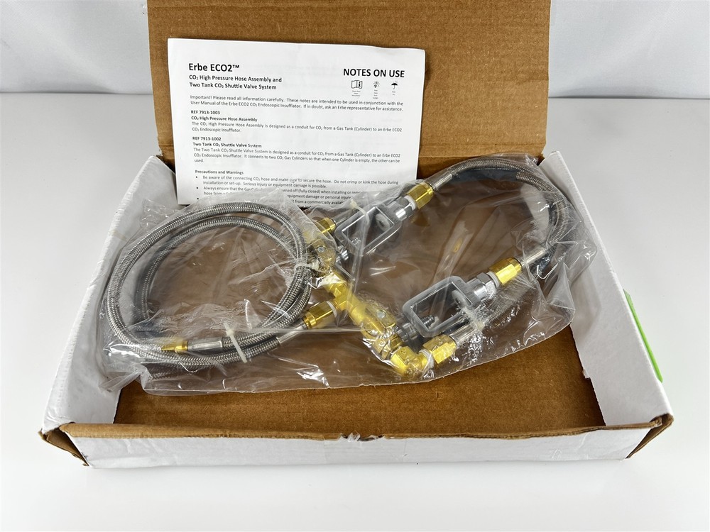 Erbe ECO2 Two Tank CO2 Shuttle Valve Yoke System & Hose Assembly