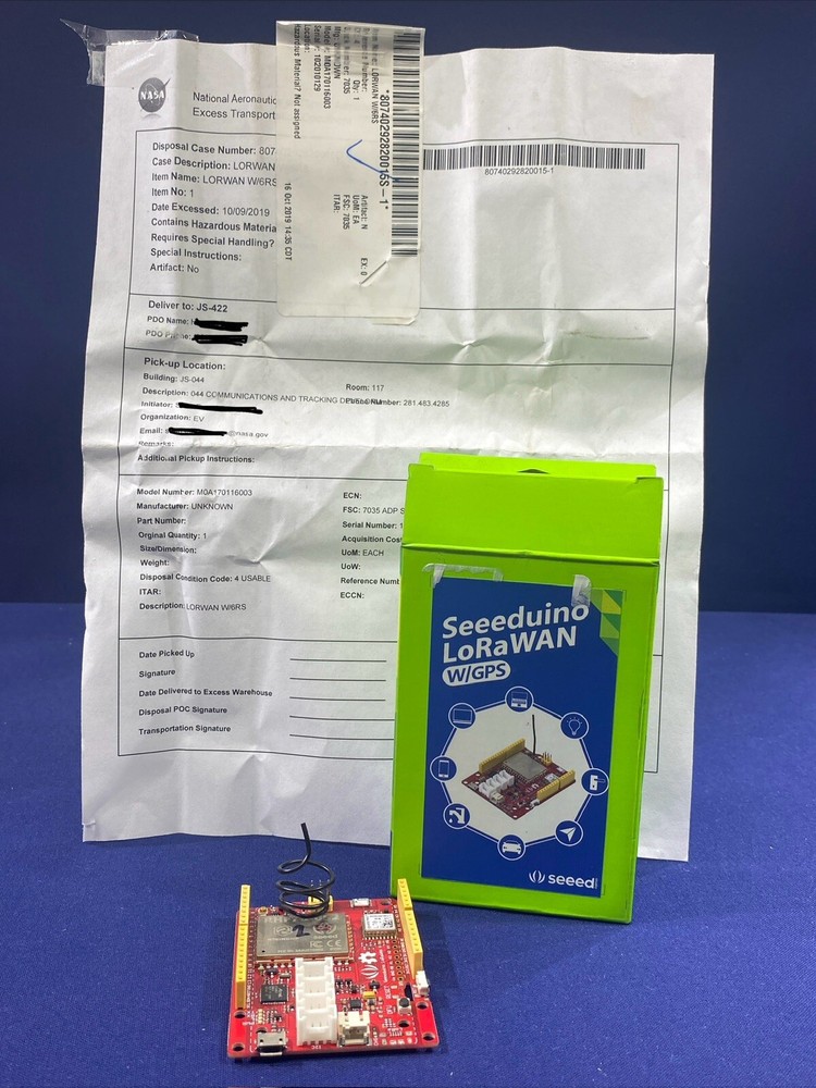 NASA SURPLUS Seeduino LoRaWAN Development Board