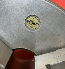 Used 7-3/4″ Rohm D1-4 3-Jaw Scroll Lathe Chuck Made in Germany #200 South Bend